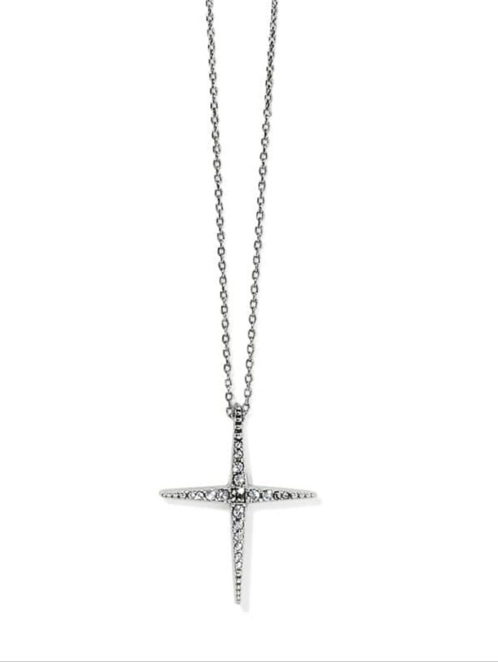 Brighton Illumina Radiance Necklace with Pavé Stones - Silver